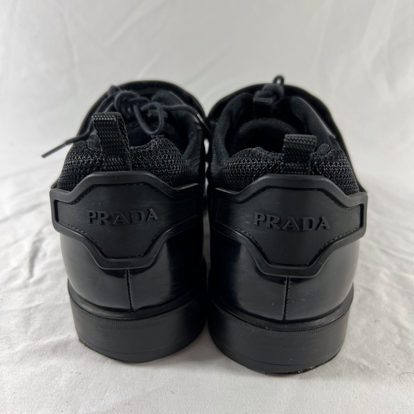 PRADA Black Leather Hook & Loop Men's Wingtin Brogues Oxfords Italy 7UK 8US - Picture 12 of 17